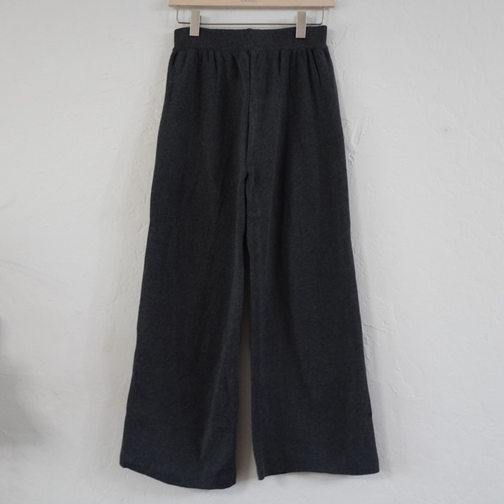 Charcoal Gray Knit Wide-Leg Lounge‎ Pants – Women’s Size 1 (S/M)